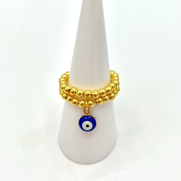 Evil Eye Stacking Rings - Picture 2 of 5